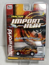 Auto World 1995 Mazda RX-7 Gold/Red Import Heat X-Traction HO Slot Car