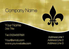 Gold Black Executive Personalised Business Cards