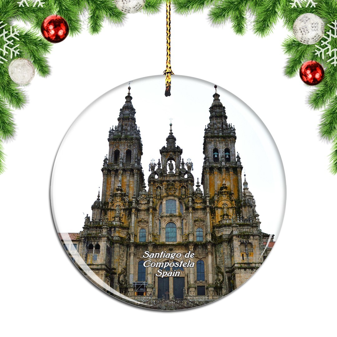 Spain Santiago de Compostela Christmas ornament city travel souvenir