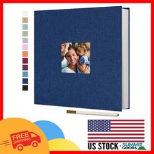 Stylish Linen Scrapbook Album - Acid-Free, Perfect for Preserving Memories