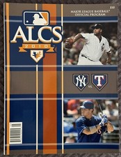 2010 ALCS New York Yankees vs Texas Rangers Program MLB Playoffs