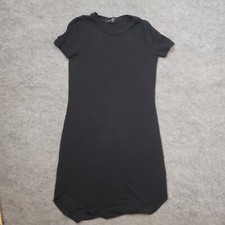 Forever 21 Dress Womens S Small Black Tshirt Short Sleeve Basic Casual Crewneck