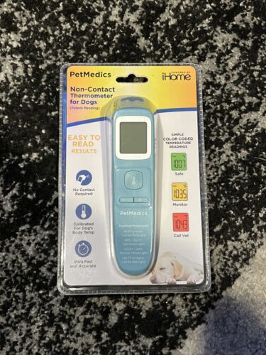 PetMedics Dog Thermometer Non Contact Thermometer for Dogs Powered By iHome NEW - Picture 1 of 2