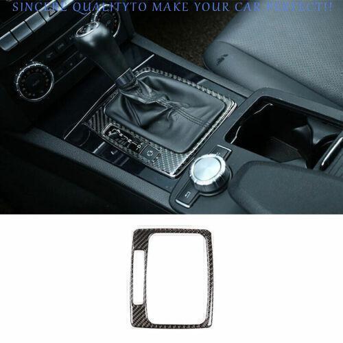 For Benz C-Class 2008-14 Real Carbon Fiber Center Console Gear Shift Inner Frame