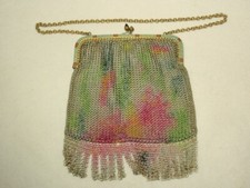 Vintage Germany Colorful Small Mesh Purse As-Is