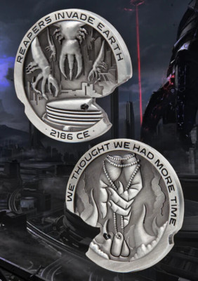 BioWare Officially Licensed Mass Effect The fall of Earth Challenge Coin