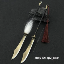 1/12 8.66'' Chinese Zhanmadao Broadsword Big Knife  6'' 7'' Action Figure Weapon