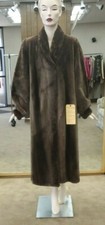 Phantom Sheared Beaver Fur 50" Coat- Size 10