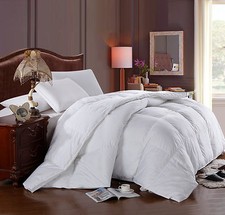 King/Calking size white down alternative comforter duvet insert.