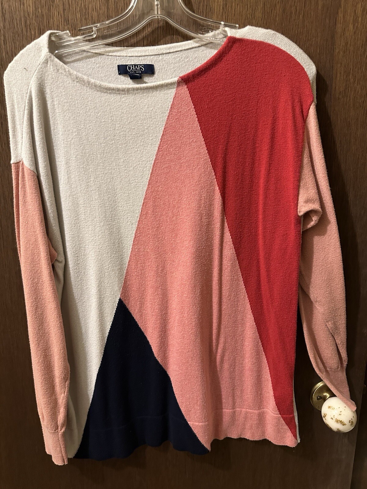 CHAPS Women's Multicolored Pattern Festive lightw… - image 1