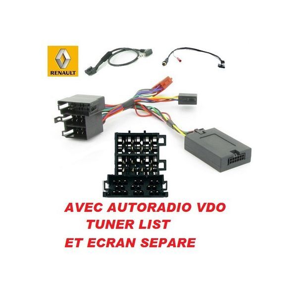 Commande au volant Renault Scenic 2000-2005 pour autoradio Tuner List