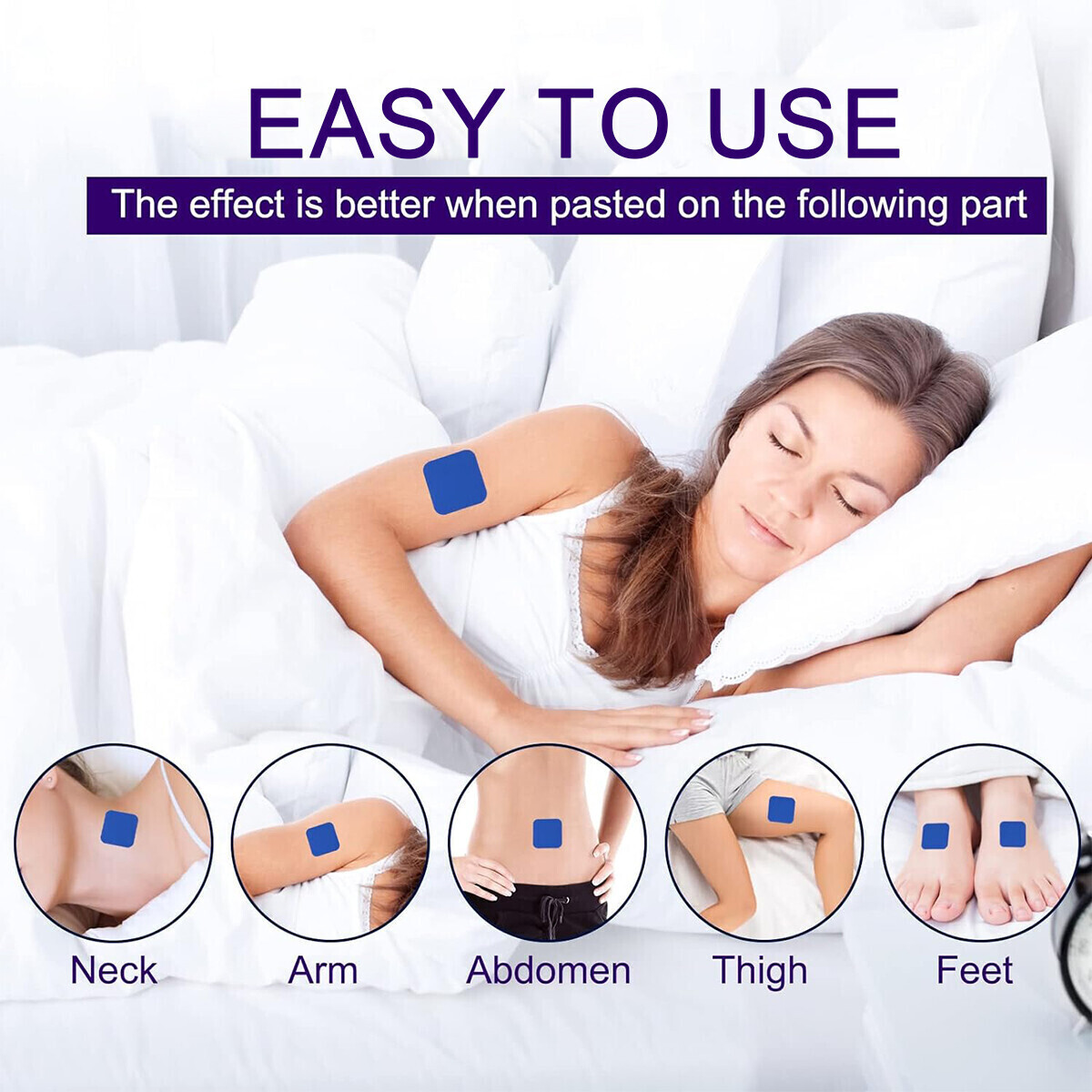 60PCS Sleep Patches Sleep Patch for Adults Easy to Apply Natural Herbal Patch US