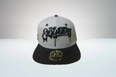 The Elovators Alpine Hemp Trucker Hat - Grey/Black