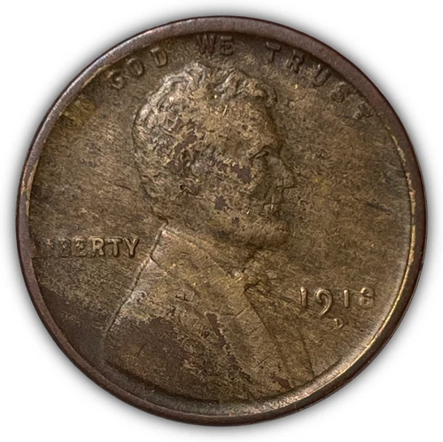1918-D Lincoln Wheat Cent Choice Extremely Fine XF+/AU Coin #9352