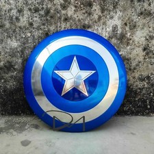 Captain America Shield Marvel's Avengers Shield Blue Metal Prop round shield