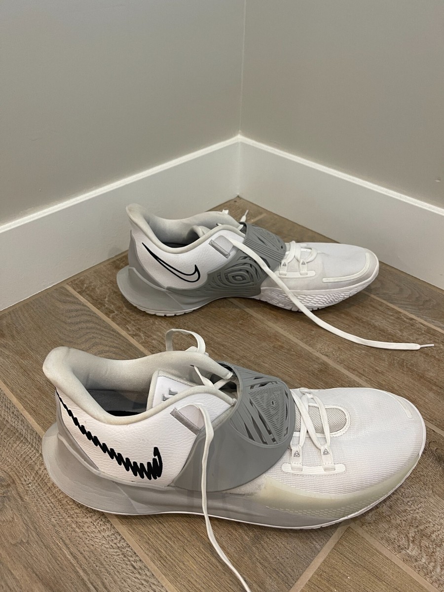 Size 17 Nike Kyrie TB Low White Flat Silver for sale online