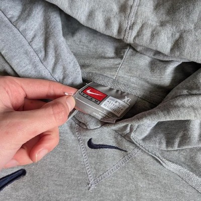 Vintage Nike Yankees Hoodie Mens XL Gray Center Logo Swoosh MLB NY