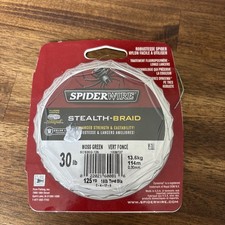 Fishing Line Braided Moss Green Spiderwire Stealth 30lb 125yd / 13.6kg 114m