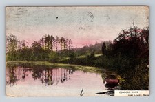 Lowell MA-Massachusetts Concord River Vintage c1911 Postcard
