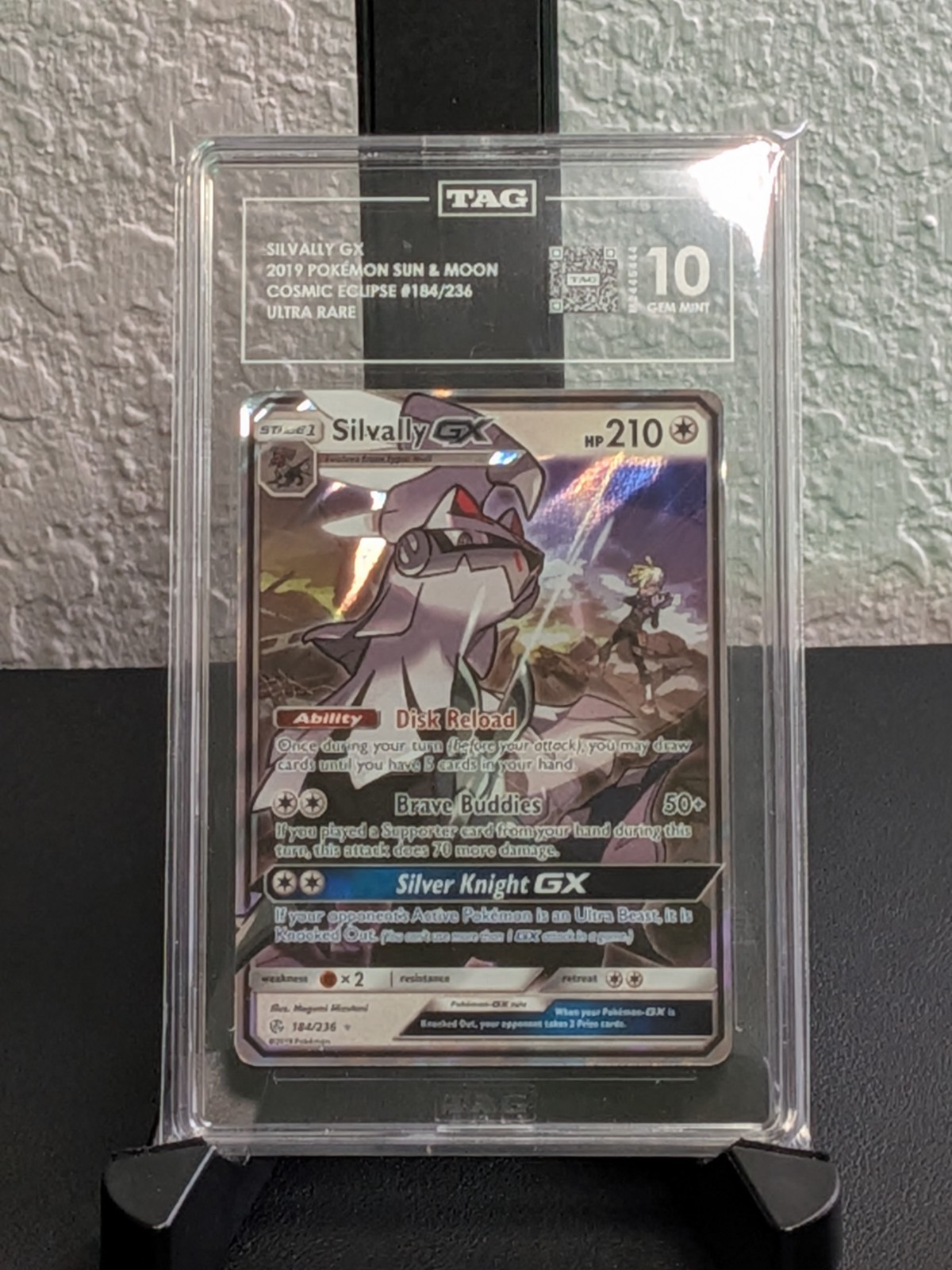 Pokemon Gem Mint TAG 10 Silvally GX 184/236 – Cosmic Eclipse 