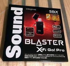 Creative Sound Blaster X-Fi Go Pro USB Audio Interface Stereo Mixer Used