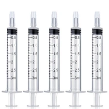 12 Pack 3 ml Syringe for Liquid Without Needle,Syringe with 3ML 
