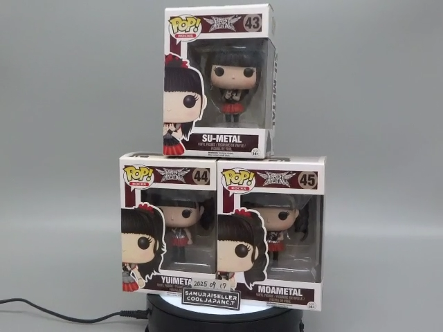 FUNKO POP! ROCKS BABYMETAL SU #43 YUI #44 MOA #45 SET OF 3