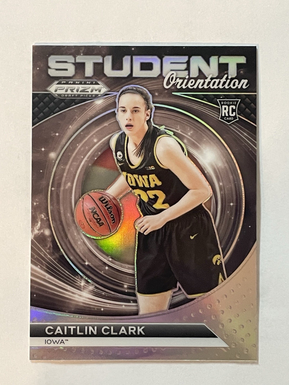 2024 Prizm Draft Picks - Student Orientation Caitlin Clark #22 Silver Prizm (RC)