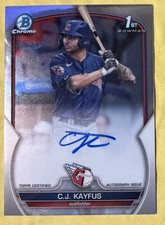 2022 Bowman Draft 1st Chrome C.J. Kayfus Cleveland Indians Rookie