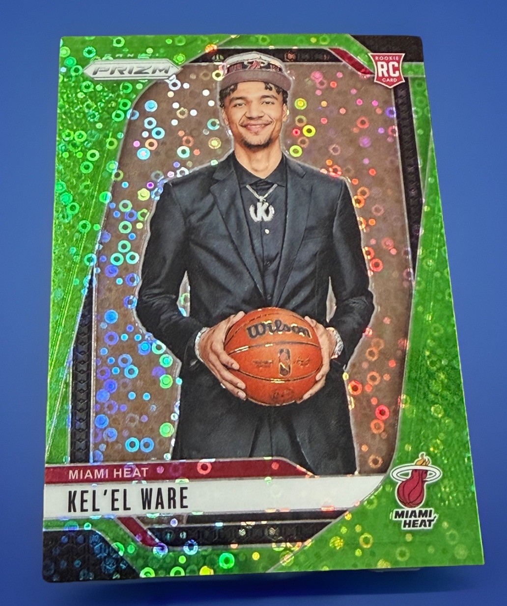 2024/25 PANINI PRIZM KEL’EL WARE ROOKIE VARIATION NEON GREEN FAST BREAK 1/5 #248