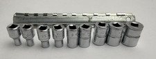 Snap On 9 Pc 14 Drive Shallow 6pt Metric Chrome Socket Set 4mm-12mm Snap On 9 Pc 14 Drive Shallow 6pt Metric Chrome Socket Set 4mm-12mm
