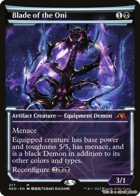 MTG Blade of the Oni (Showcase) [NEO - 377] LP