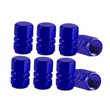 8PCS Car Tire Valve Stem Caps, Air Caps Cover, Aluminum Alloy Corrosion Blue