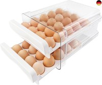 KüHlschrank Aufbewahrungsbox, Eierbox Schubladen, 40 Eier EierbehäLter, E