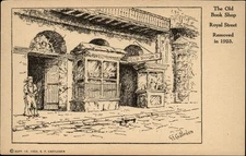 Old Book Shop Royal Street New Orleans Louisiana vintage postcard n756