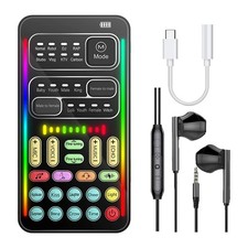 Game Voice Changer, Multi Audio Mixer Live Sound Card Kit for1649