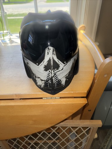  Push Unite Paintball Mask - Infamous White Skull Sicario