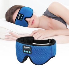 Bluetooth Sleep Mask Wireless Headphones 3D Bluetooth Eye Mask for Haze Blue