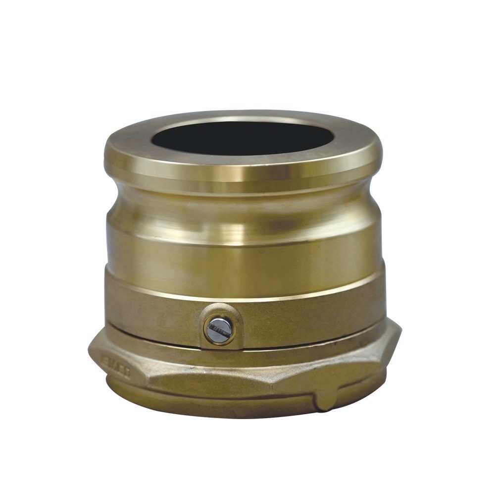 Emco Wheaton A0076-124S 4" Brass Swivel Vapor Adapter CARB EVR Phase I NPSM
