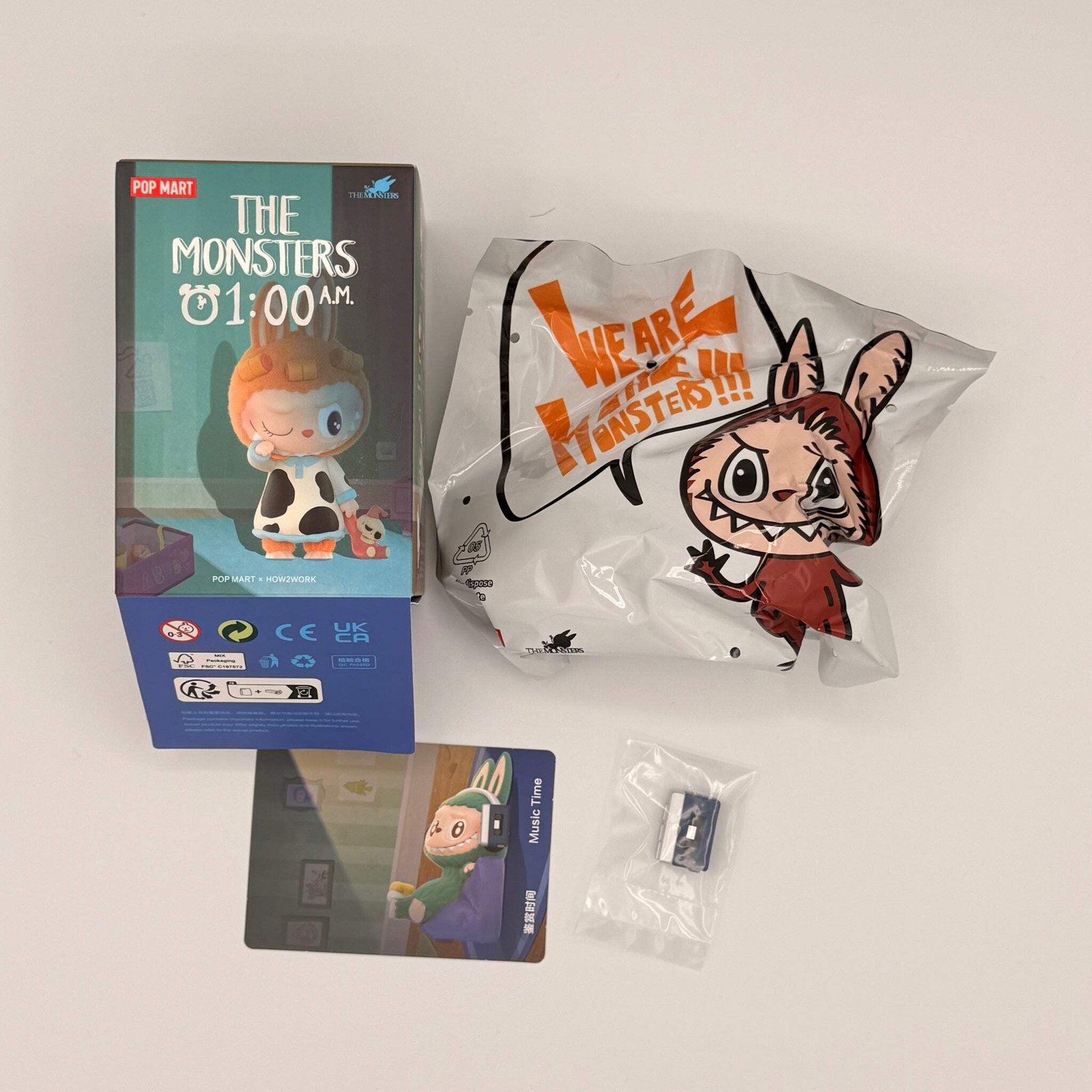 MUSIC TIME- Labubu THE MONSTERS 1:00 A.M. SCARY TIME Series Figures