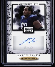 2021 SAGE Premier Draft Aaron Banks #A68 Autographs Black