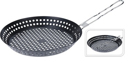 Grillschweine Grillpfanne Gelöchert Grillzubehör 24cm