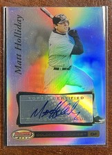 2007 Bowman's Best Matt Holliday 2nd Year Autograph✍️REFRACTOR🌈NM-MINT💎