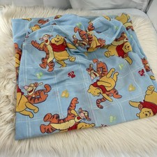 Vintage Disney Winnie The Pooh Twin Fitted Sheet  Light Blue