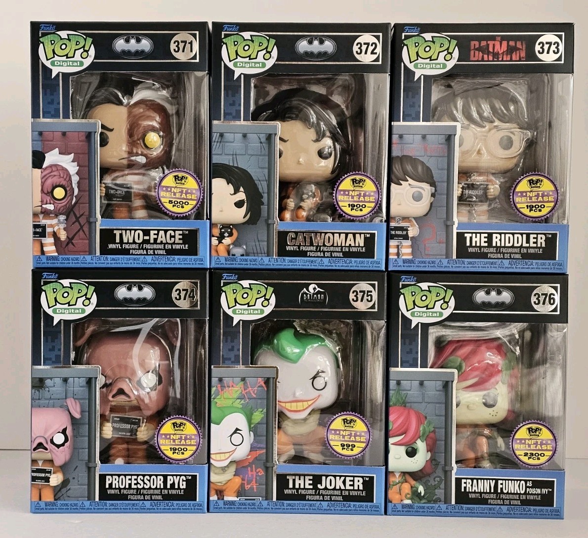 Funko Pop! BATMAN Serie 2 VILLANS 6/6 With Hard Protector 999pcs Yoker And More