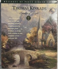 Thomas Kinkade Painter of Light Messages of Peace Screen Saver CD ROM NOSWB