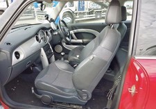 BMW MINI COOPER ONE S R50 R53 HALF LEATHER PASSENGER SEAT 2001-2006