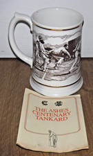 Franklin Porcelain The Ashes Centenary Tankard ~ 1882-1982 ~ Excellent ~ COA