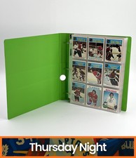 1975 O-PEE-CHEE HOCKEY COMPLETE SET WITH BINDER KEN DRYDEN & BOBBY ORR HOF!