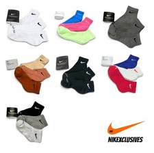 Nike Dri-Fit Everyday Plus Cotton Cushioned Quarter Ankle Socks 3-Pack SX6890